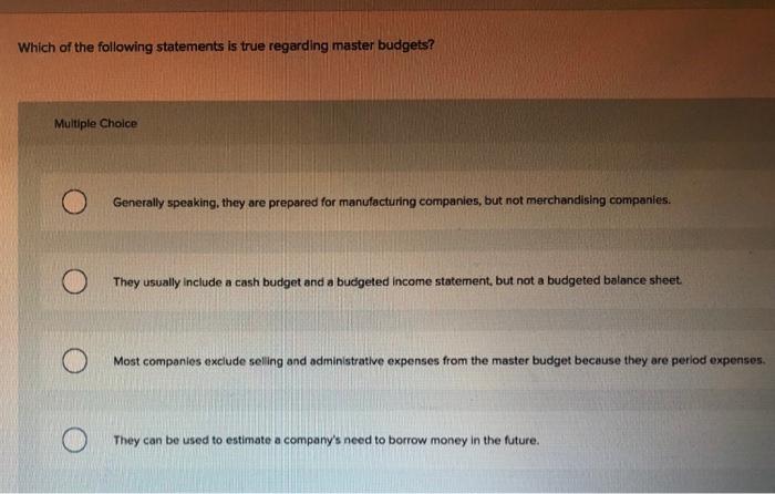 Solved Which of the following statements is true regarding | Chegg.com
