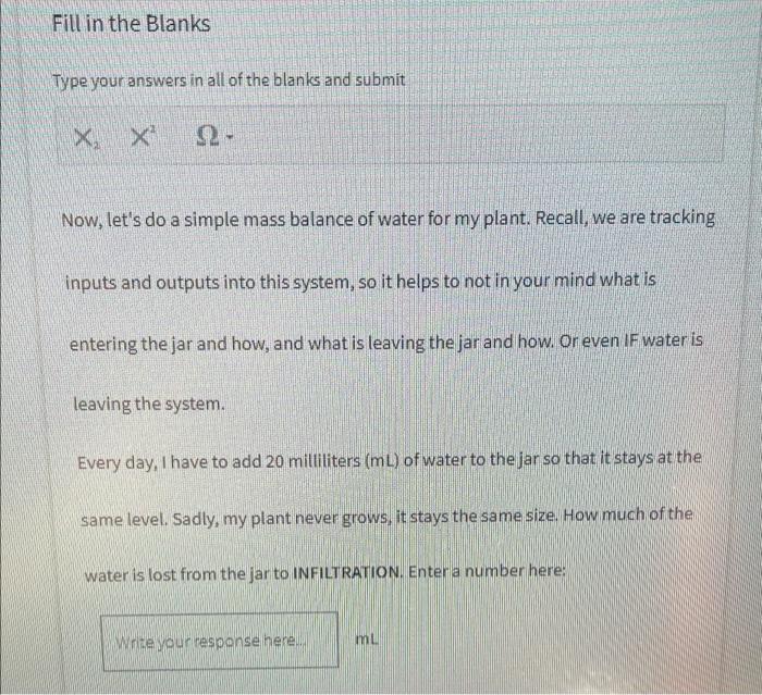 Solved Fill in the Blanks Type your answers in all of the