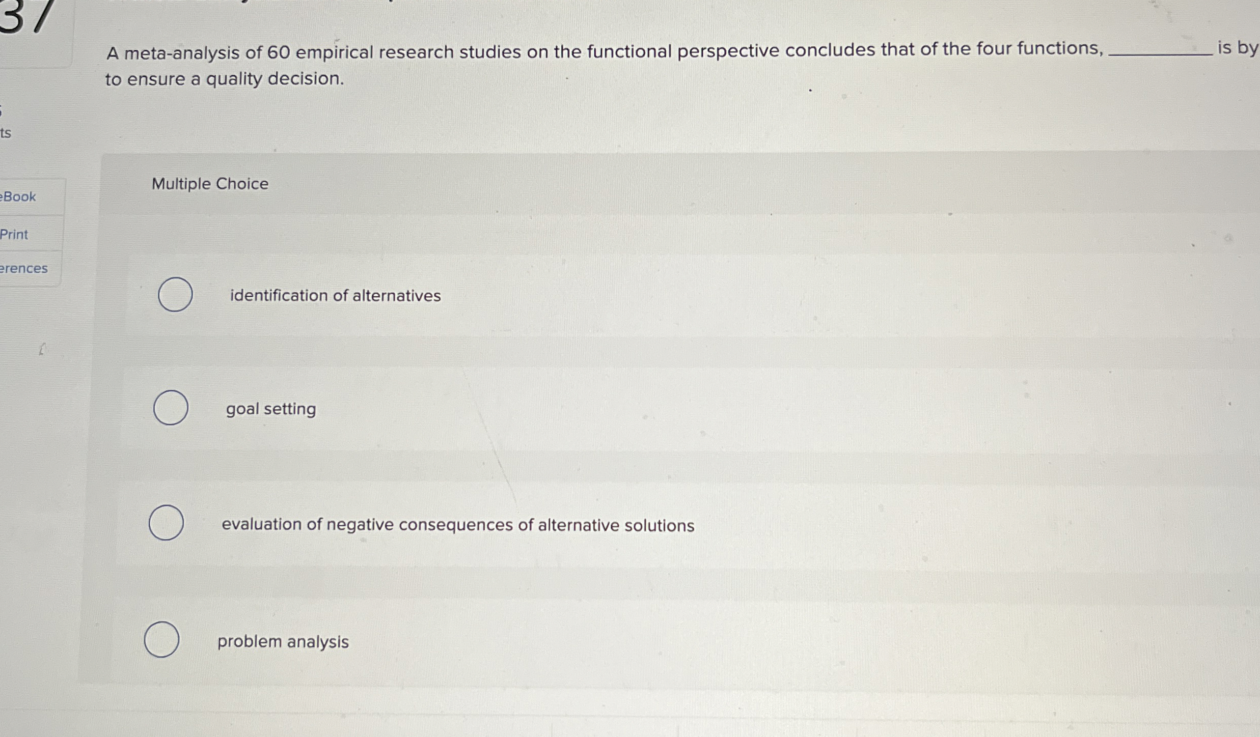 Solved A metaanalysis of 60 ﻿empirical research studies on