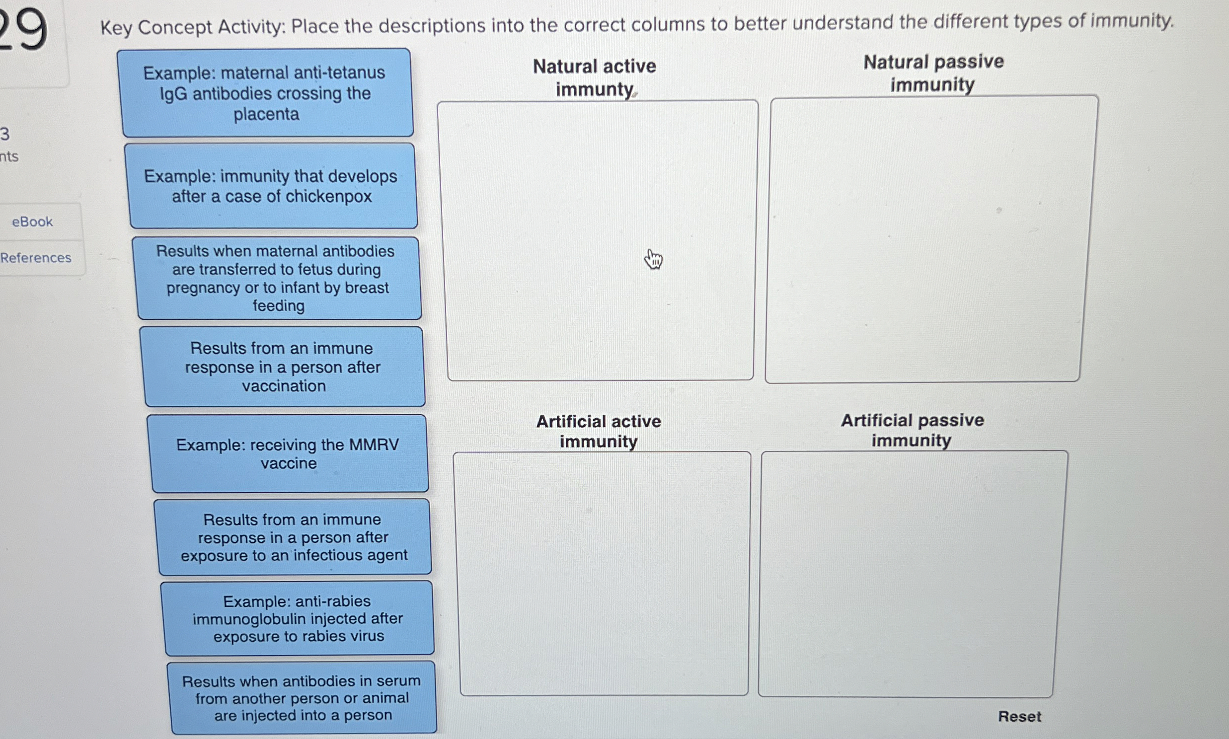 Solved 9Key Concept Activity Place the descriptions into