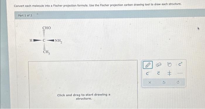 Solved Convert each molecule into a Fischer projection | Chegg.com