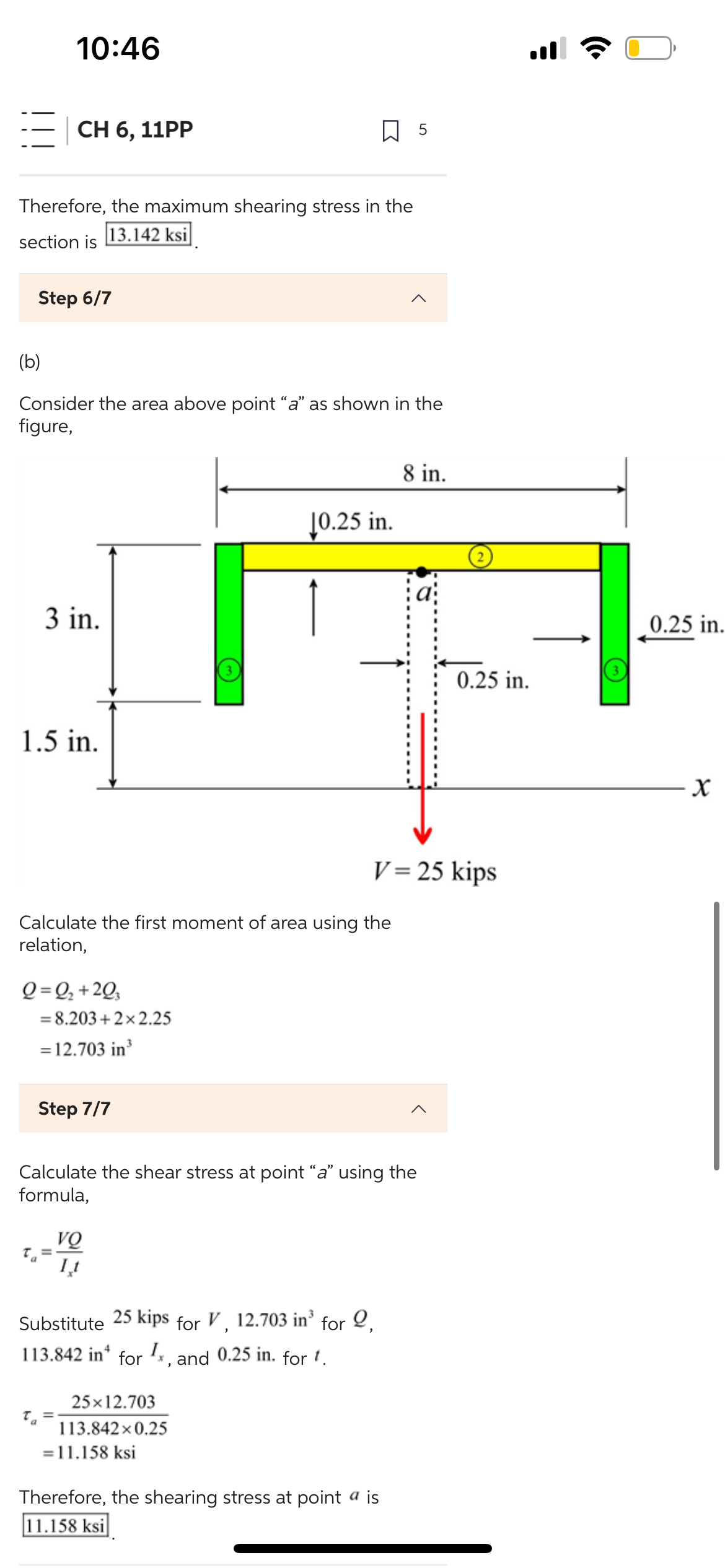 Why is the area "above point a" ﻿include bars 3?