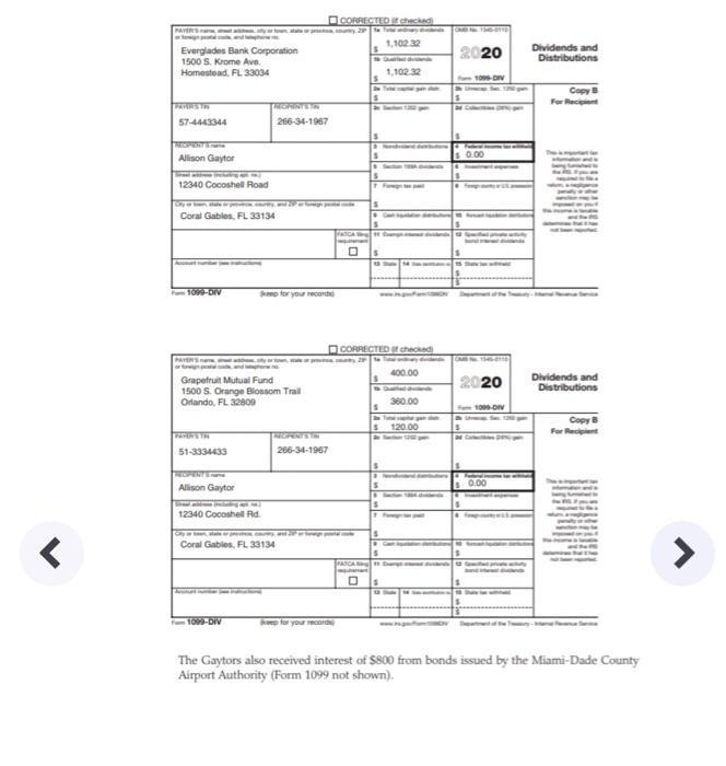 1. The following additional information is available