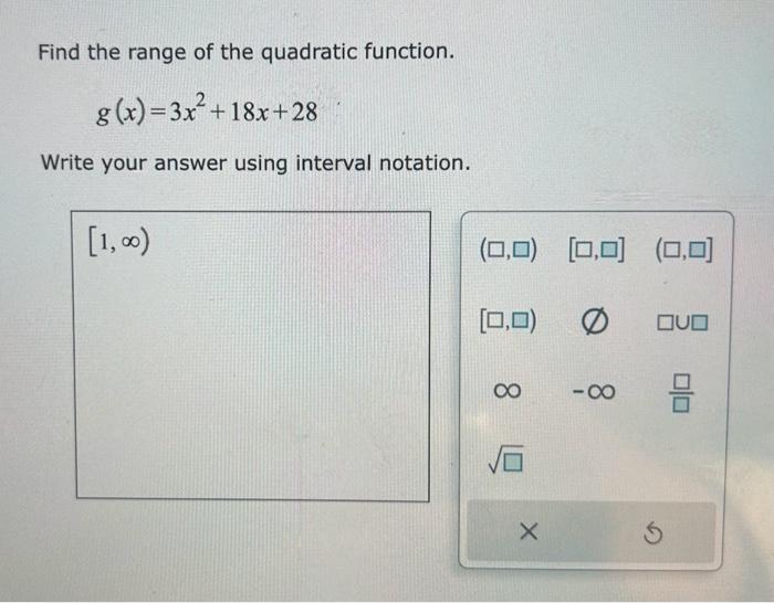 Solved The graph of a quadratic function with vertex (−4,2)