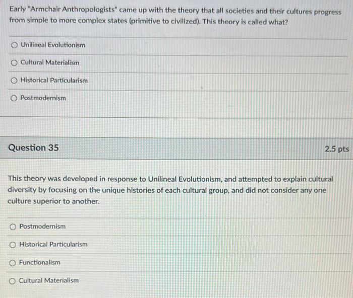 Early "Armchair Anthropologists" came up with the