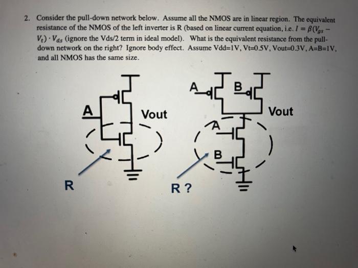 Solved 2. Consider the pulldown network below. Assume all