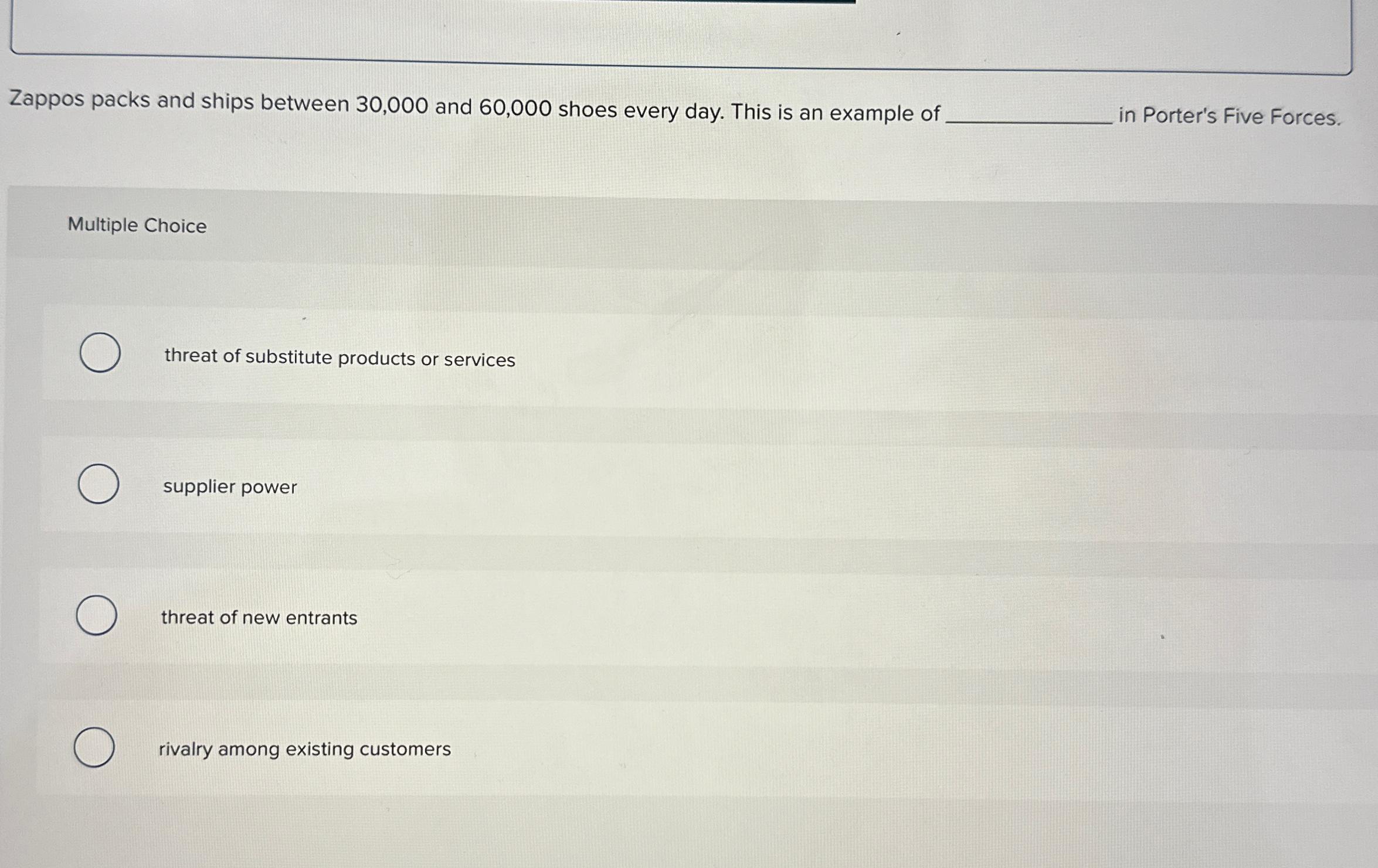 Solved Zappos packs and ships between 30,000 ﻿and 60,000