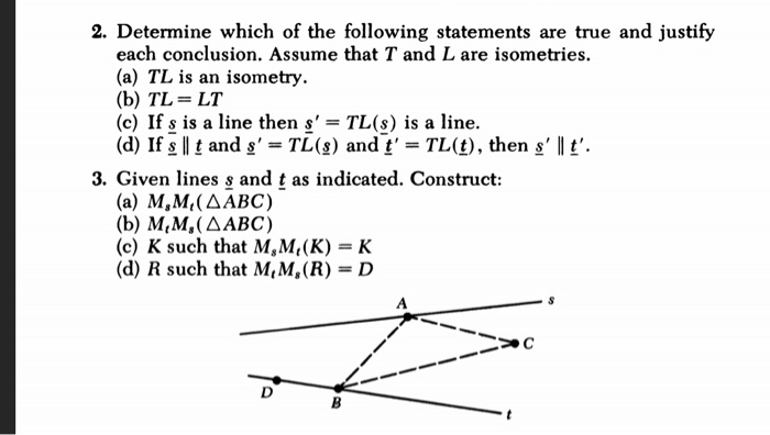 Solved 2. Determine Which Of The Following Statements Are | Chegg.com
