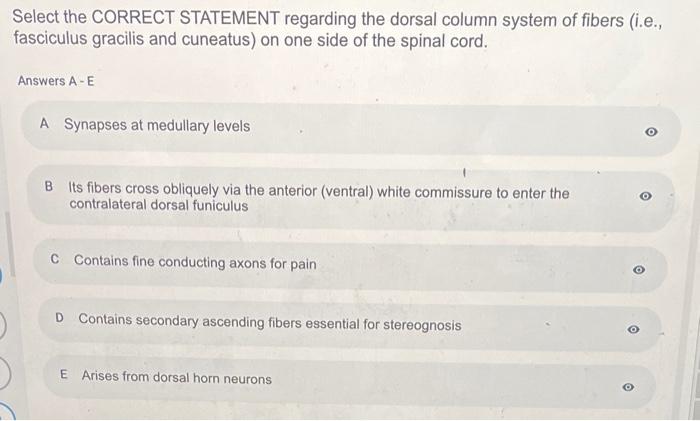 Solved Select The Correct Statement Regarding The Pattern Of | Chegg.com
