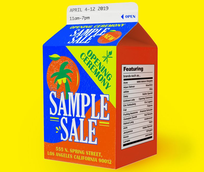 Opening Ceremony Sample Sale, Los Angeles, April 2019