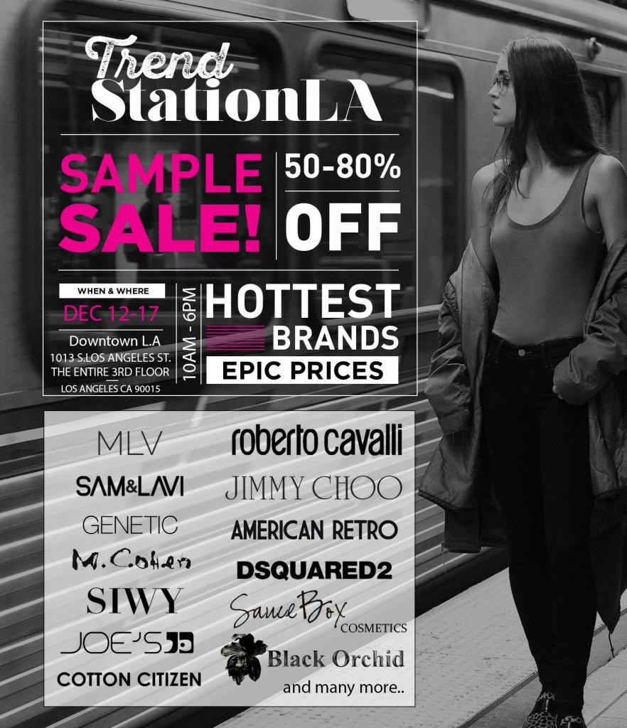 Trend Station LA Sample Sale, Los Angeles, December 2016