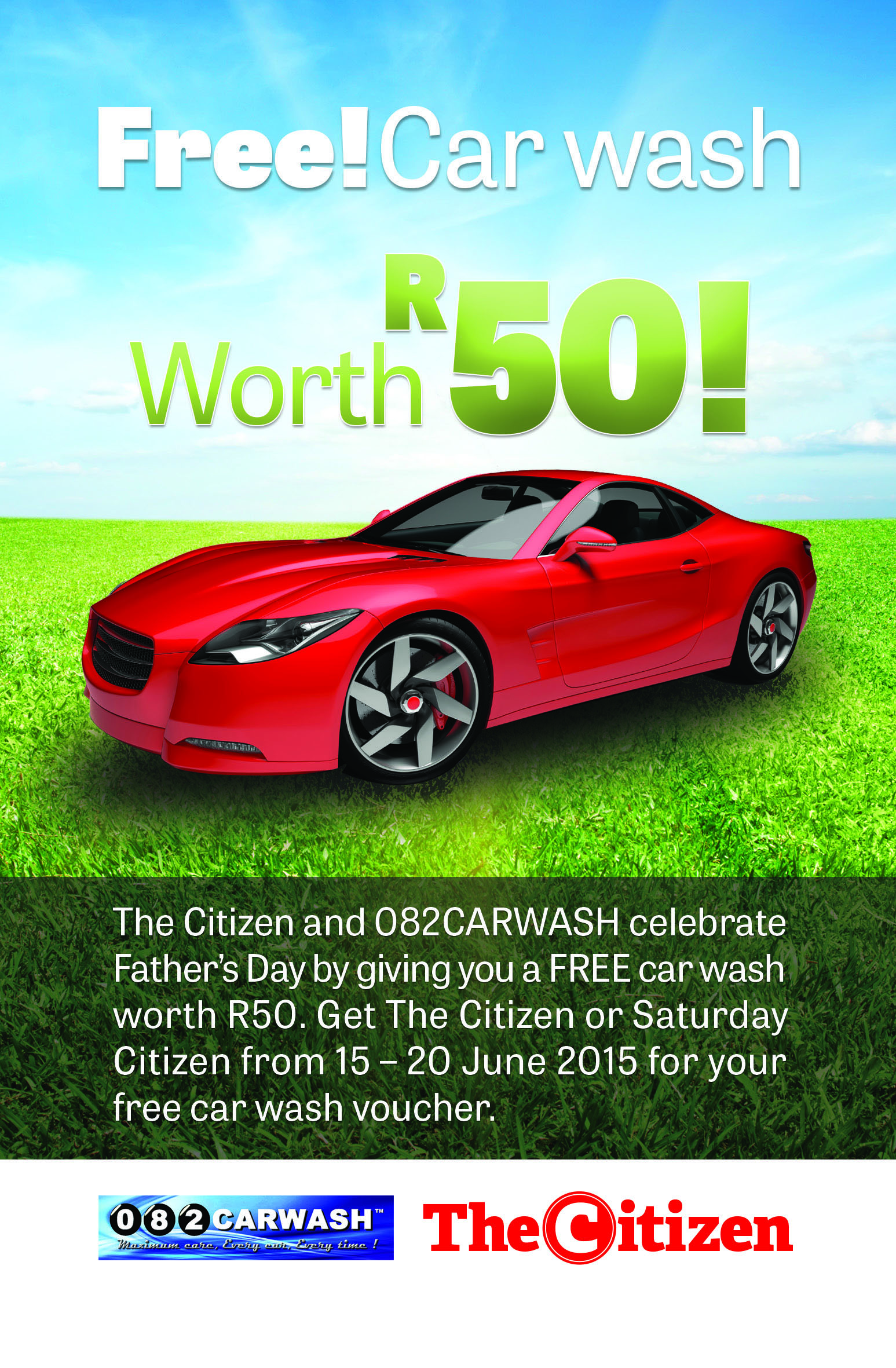 Get your free car wash with Citizen and 082CarWash The Citizen