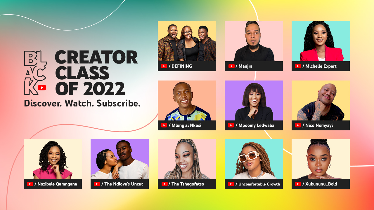 Mpoomy Ledwaba, Hungani Ndlovu and more tapped for 2022’s YouTube Black