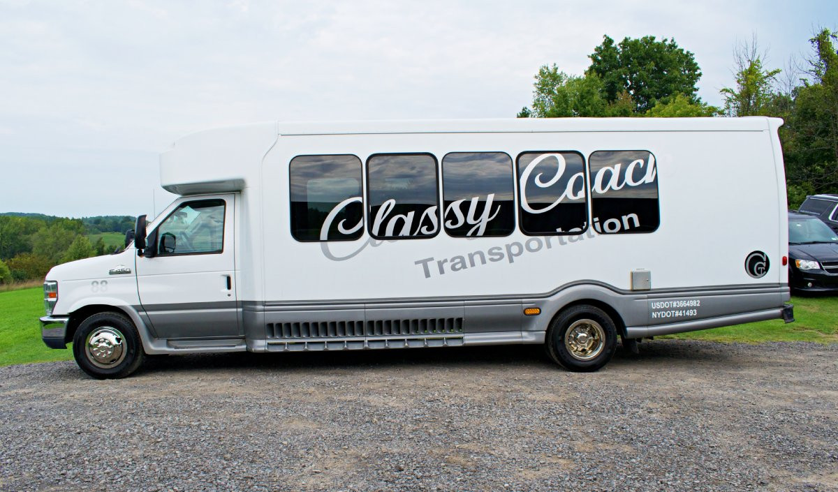 Shuttle Bus Service Finger Lakes NY Classy Coach Transportation