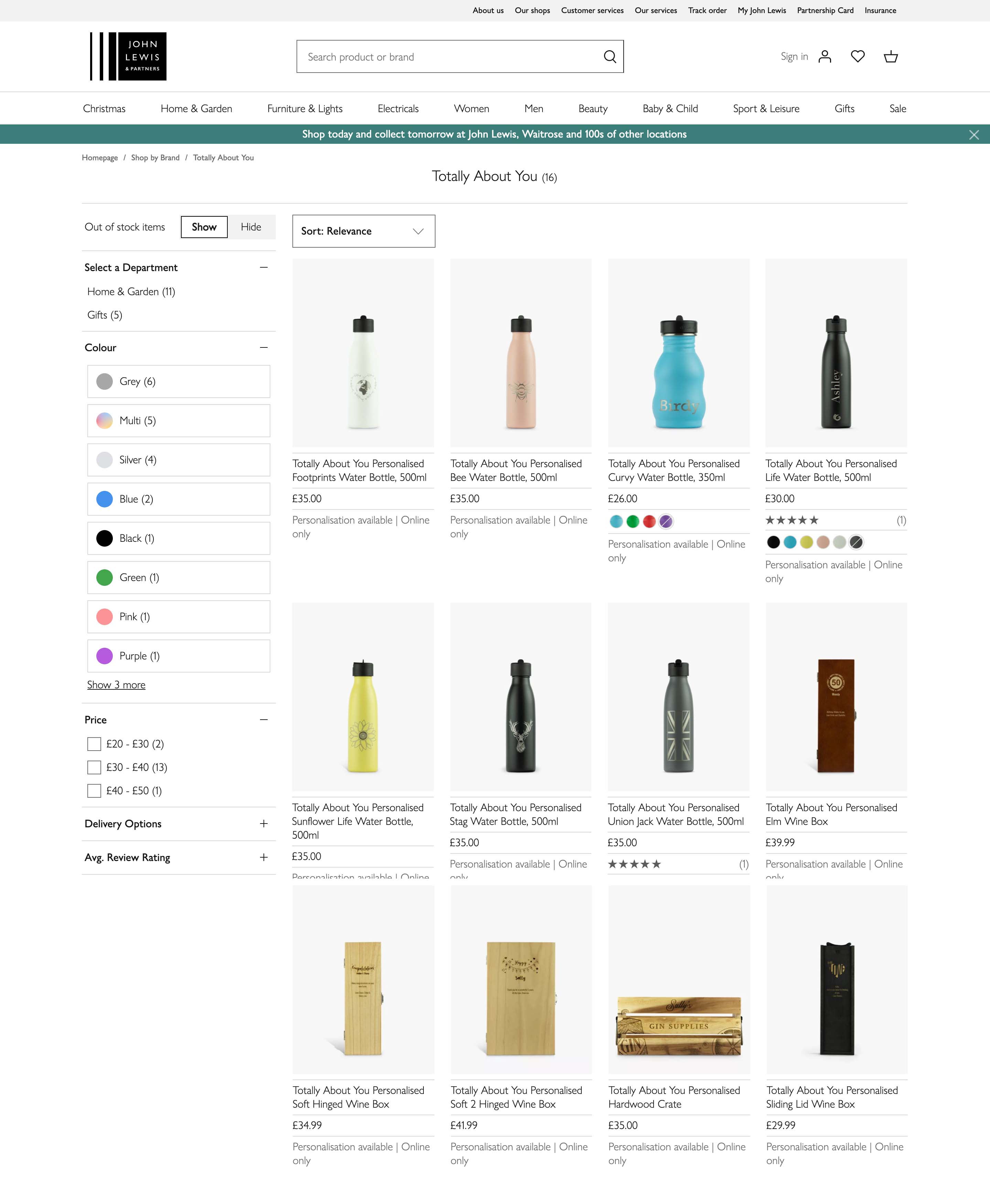 Our Product Photos Launch on John Lewis Conical Sphere Media