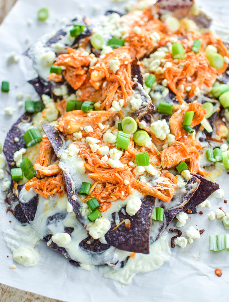 Buffalo Chicken Nachos with Blue Cheese SauceCooking and Beer