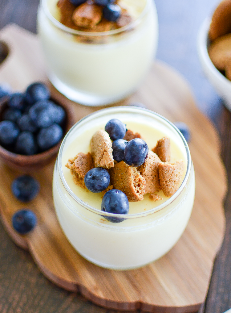 Lemon Pots de Creme with Blueberries and Cookie CrumbleCooking and Beer