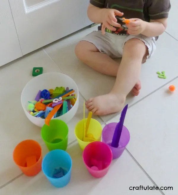 Colour Sorting Cups Craftulate