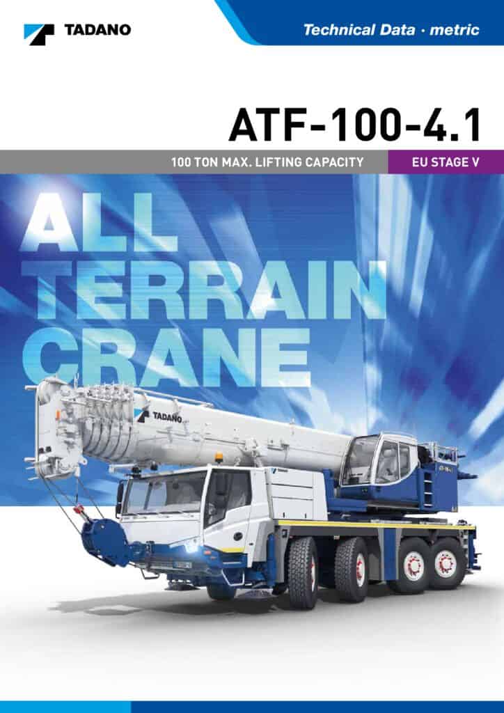 100 Ton Tadano Crane Load Chart