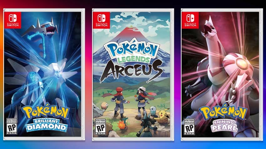 Pokemon Legends Arceus, Brilliant Diamond, and Shining Pearl all have