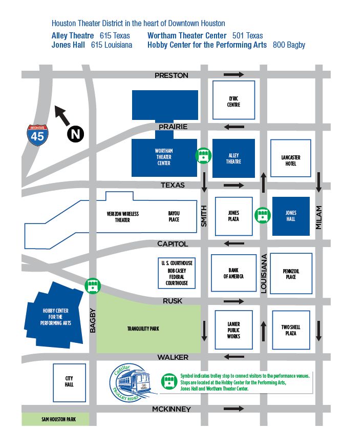 Houston Theater District Map