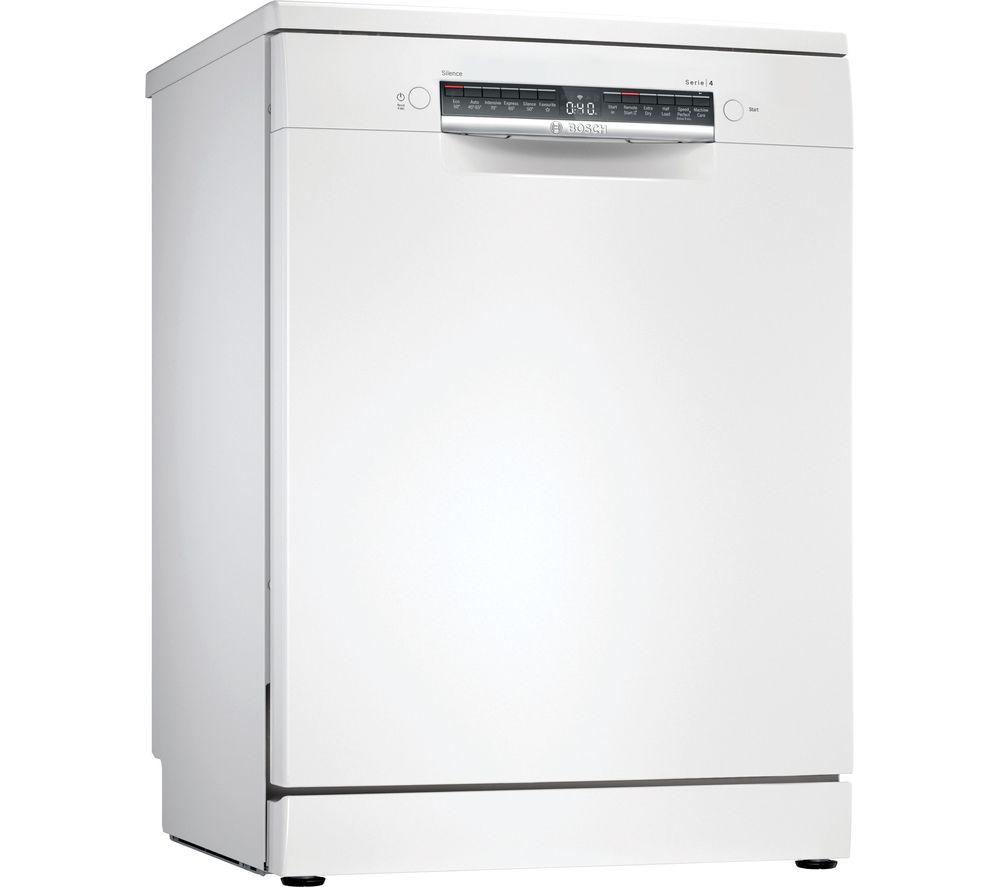 BOSCH Series 4 SMS4HMW00G Fullsize WiFienabled Dishwasher White