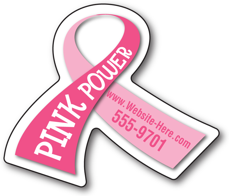 Pink Ribbon shaped The Best Custom Handouts For Breast Cancer