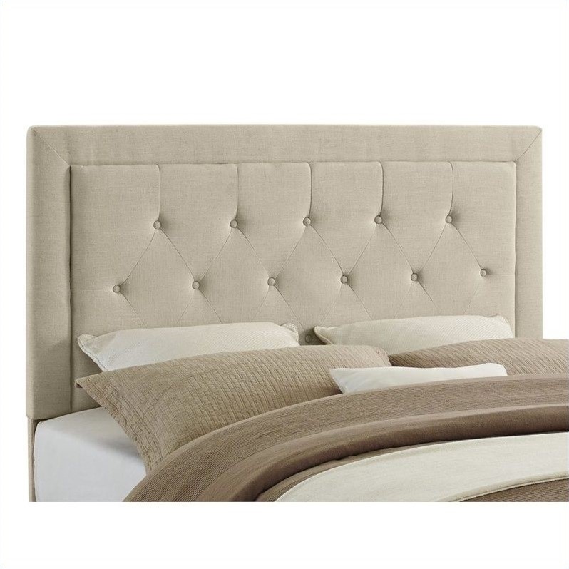 Full/Queen Tufted Panel Headboard in Natural 881005NAT01U