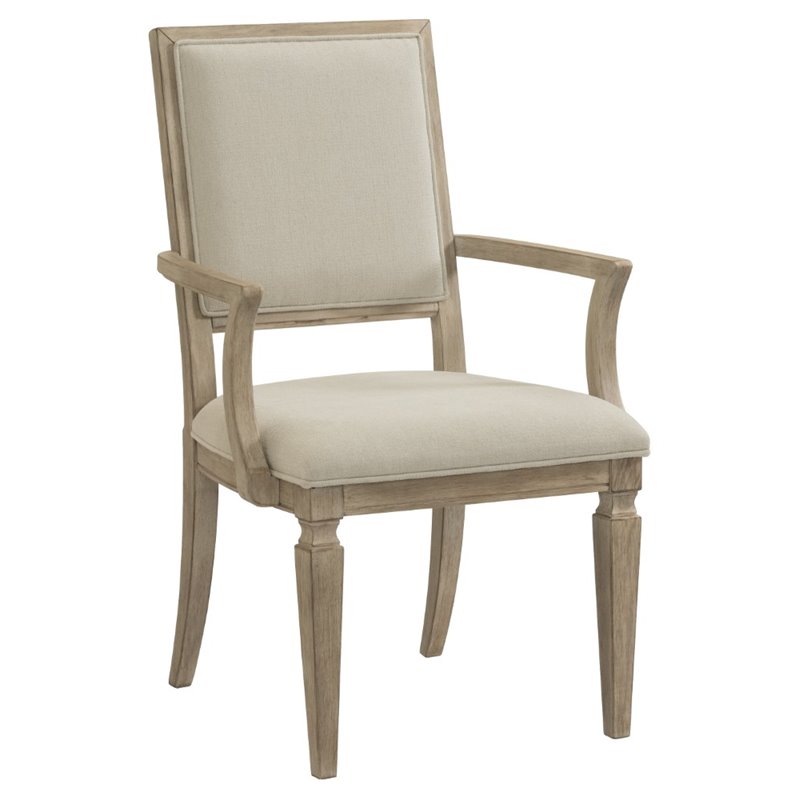 Bassett Mirror Clair Wood Dining Chair in Bellamy Gray 5070DR810