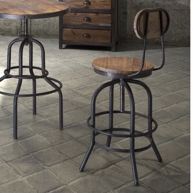 ZUO Era 28"35" Twin Peaks Bar Stool in Natural 98181