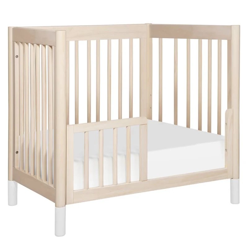 Babyletto Gelato 4 in 1 Convertible Mini Crib in Washed Natural with