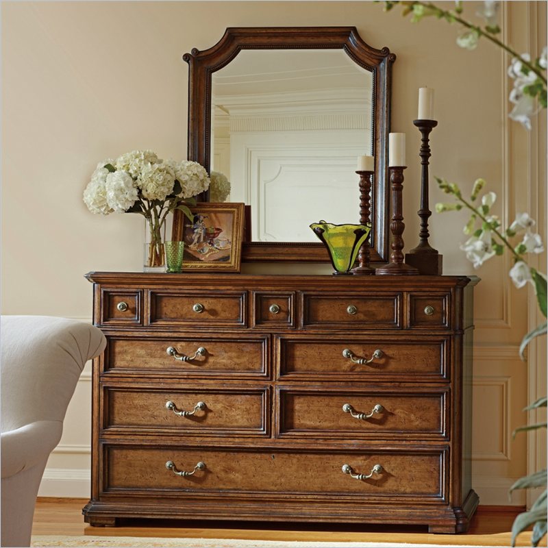 Stanley Furniture Arrondissement Grand Rue Dresser and Mirror Set in