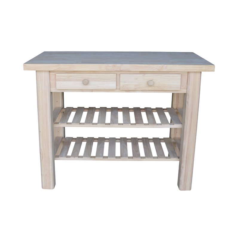 International Concepts Kitchen Island in Natural Cymax Business