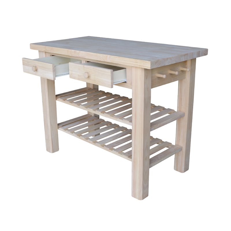 International Concepts Kitchen Island in Natural Cymax Business
