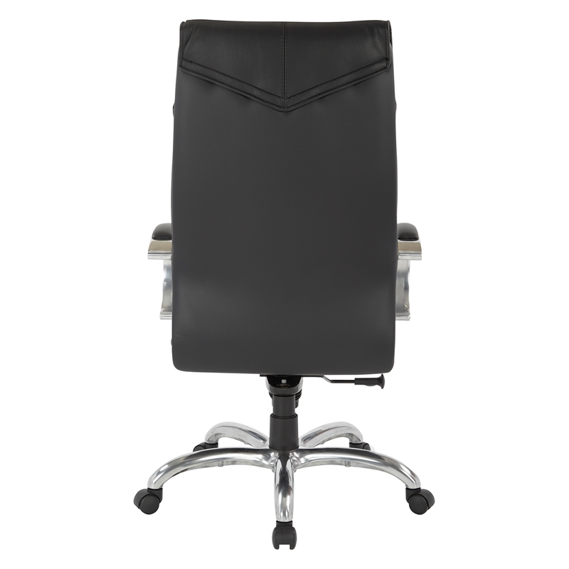 High Back Black Executive Leather Office Chair Cymax Business