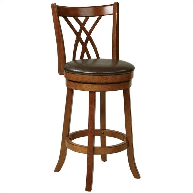 30" Wood Swivel Bar Stool in Oak MET2330ES