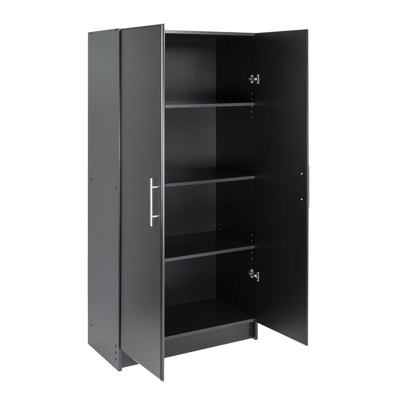 Prepac Elite Collection 32 Inch Storage Cabinet Prepac Elite 32" Storage in Black Cymax Business