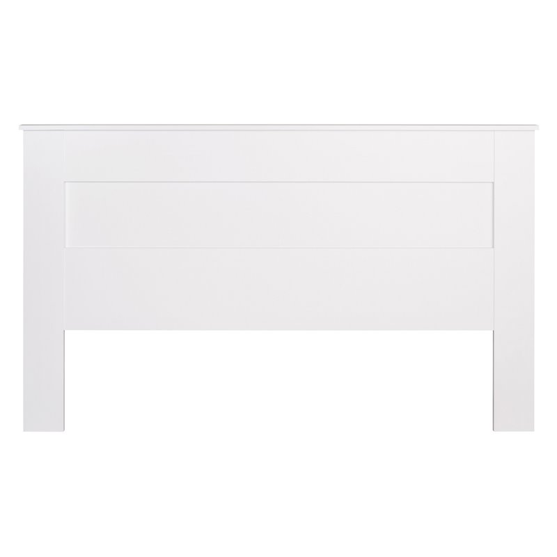 Prepac King Flat Panel Headboard in White Cymax Business