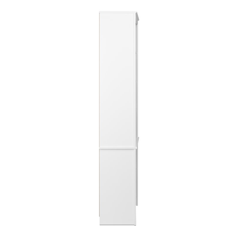 Prepac Tall 6 Shelf Bookcase in White Homesquare
