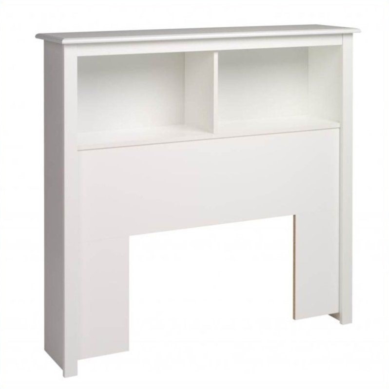 Prepac Monterey Twin Bookcase Headboard in White