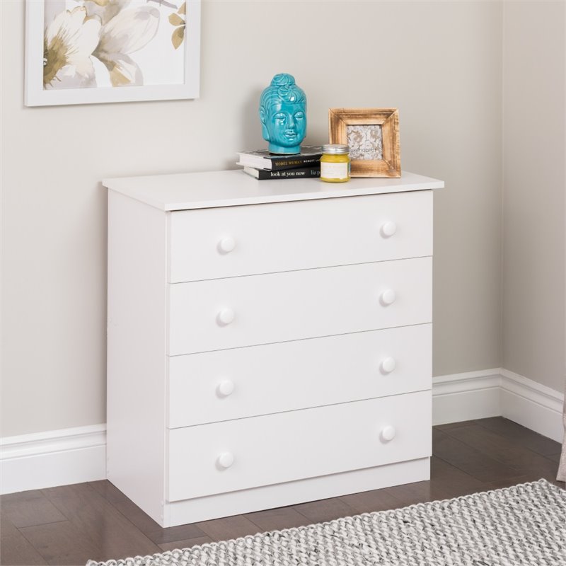 4 Drawer Chest in White WHD30314