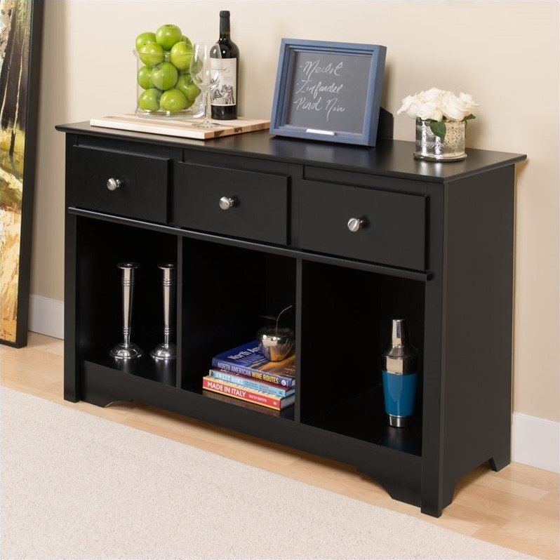 Black Living Room Console BLC4830K