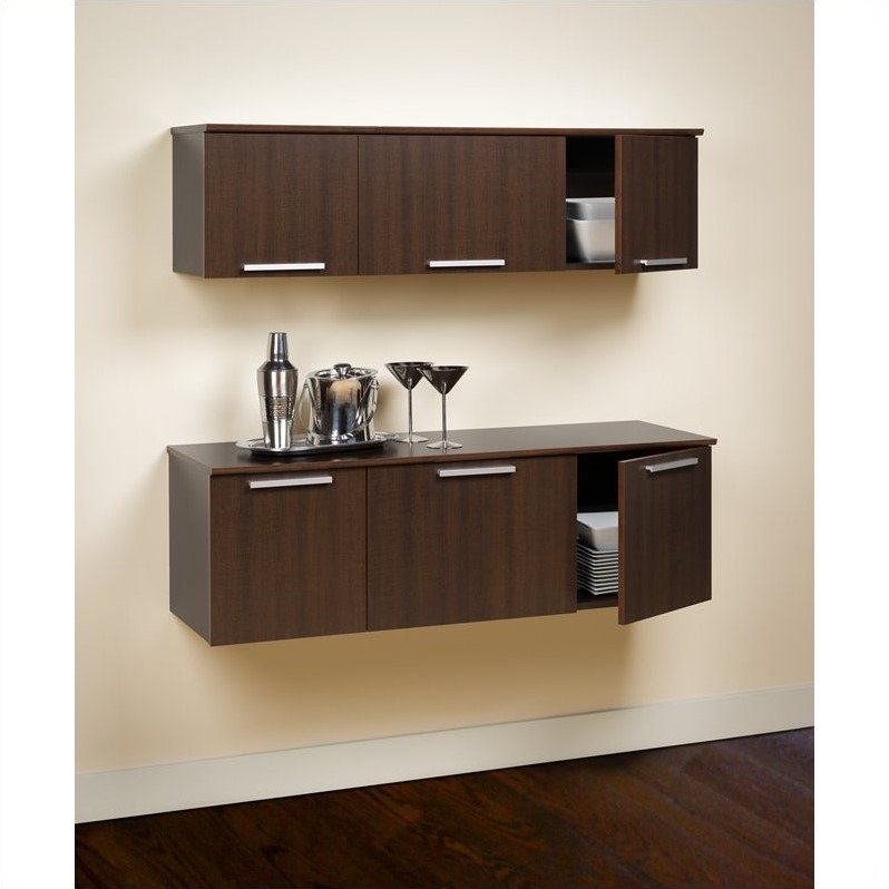 Wall Mounted Hutch in Espresso ECHW02031