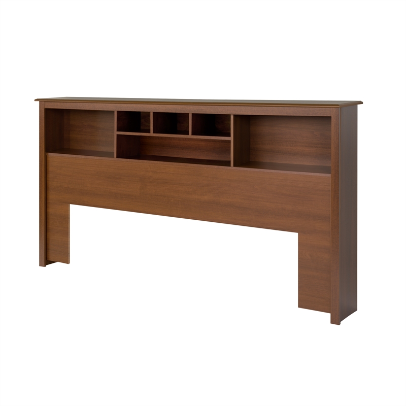 Prepac Monterey King Bookcase Headboard in Cherry