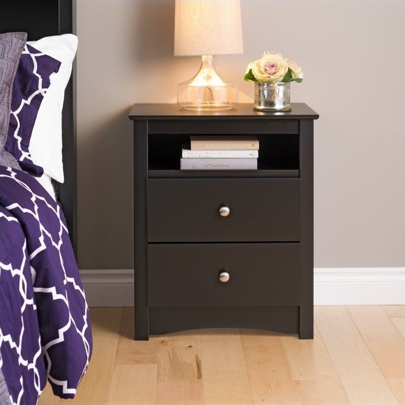 Tall 2 Drawer Night Stand BDC2428