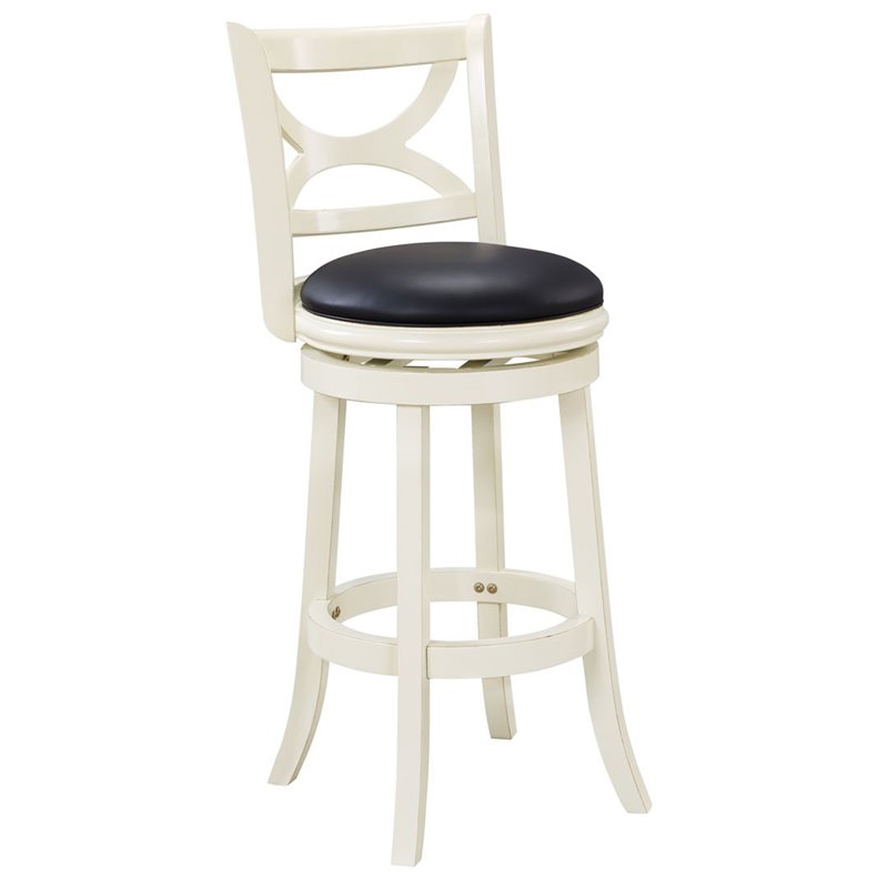 Boraam Florence 29" Swivel Distressed White Bar stool | eBay (800 x 800 Pixel)