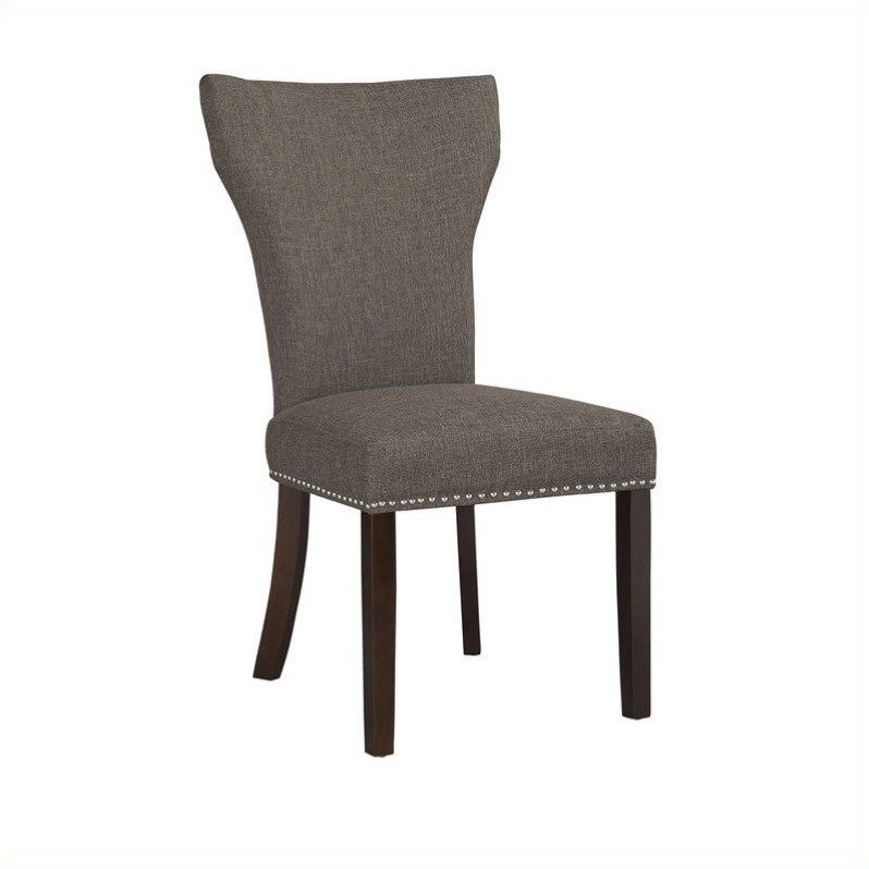 Boraam Monaco Upholstery Dining Chairs (Set of 2) in SteelGray Cymax