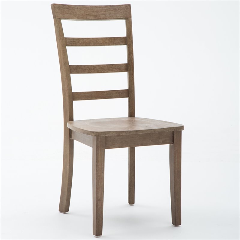 Dining Chair in Driftwood Gray Wirebrush (Set of 2) 71026