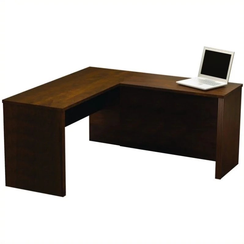 Bestar Prestige L Shaped Desk Bestar Prestige + LShape Computer Desk in Chocolate 9942069