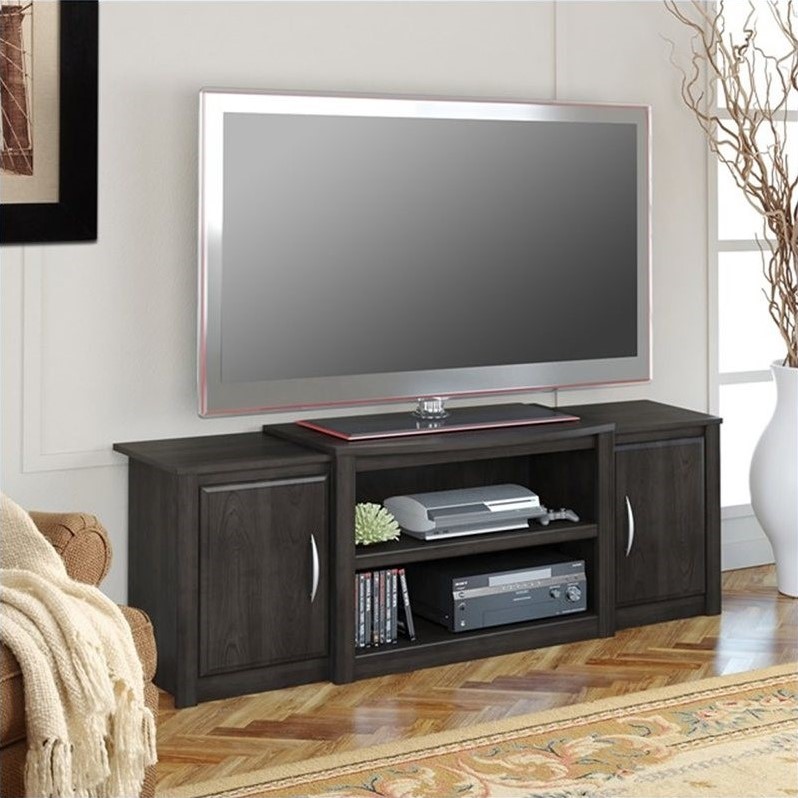62" Wood TV Stand in Dark Cherry